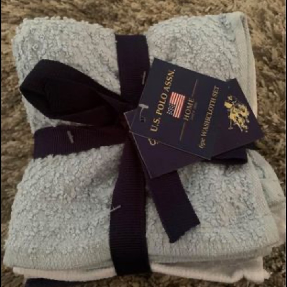 polo 6pc washcloth